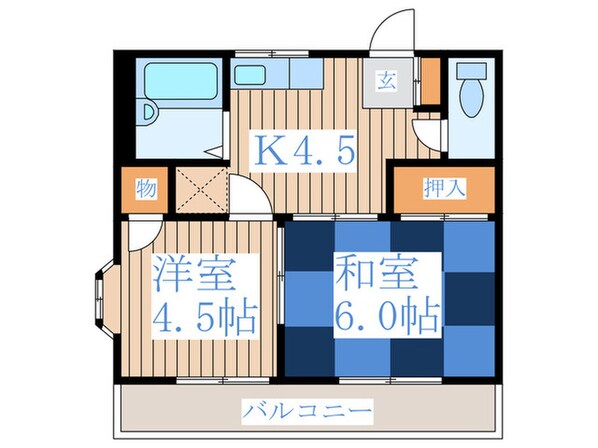 メゾンドールの物件間取画像